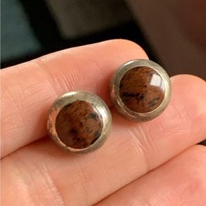 2-pair of sterling silver earrings